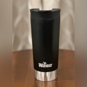 WAWA limited edition Black and Silver Vacuum sealed Stainless Steel Tumbler-16oz